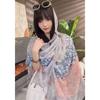 Womens Retro Ethnic Style Mid Length Sun Protection Shawl Travel Scarf
