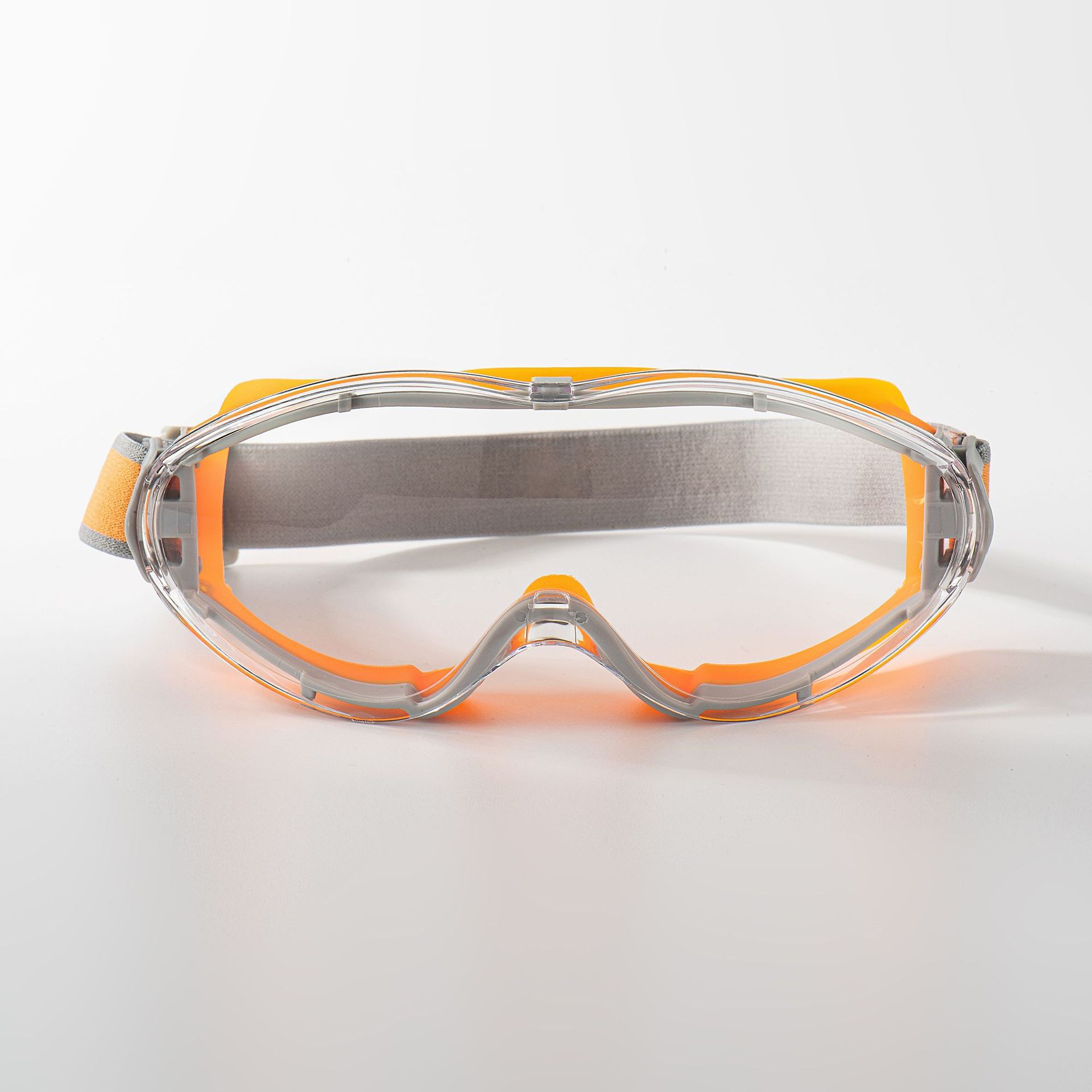 

Anti-fog goggles, windproof, sandproof, impactproof, dustproof, anti-splash, flat-lens protective eyewear for labor protection Yellow frame