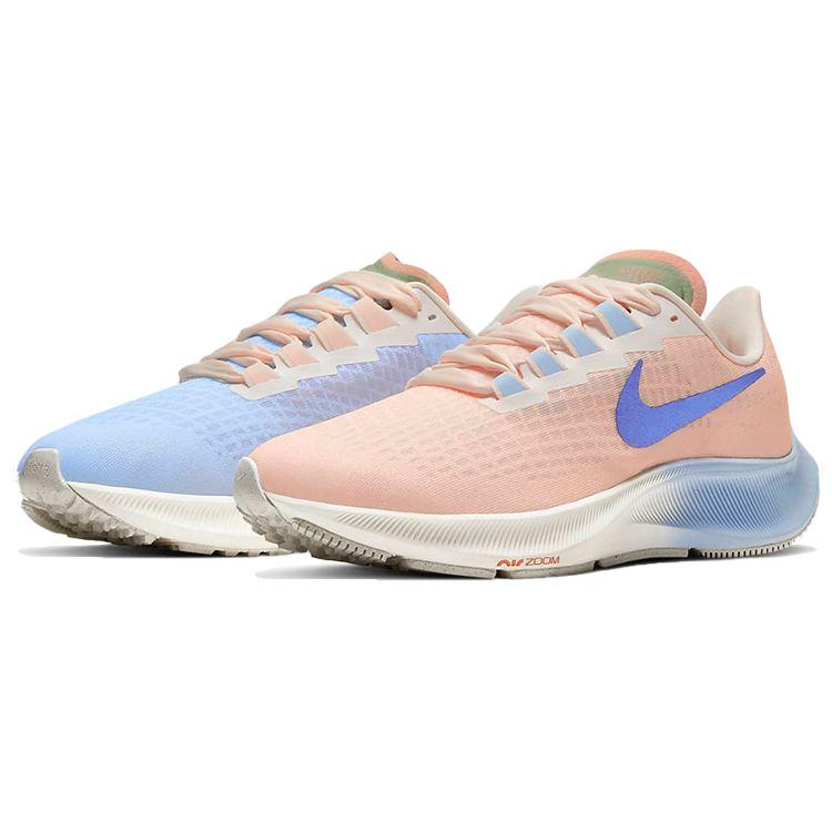 Nike Air Zoom Pegasus 37 Hydrogen Blue Electro Orange Women Sneakers Multi-Color Crimson-Tint Oil-Green DD8503-488