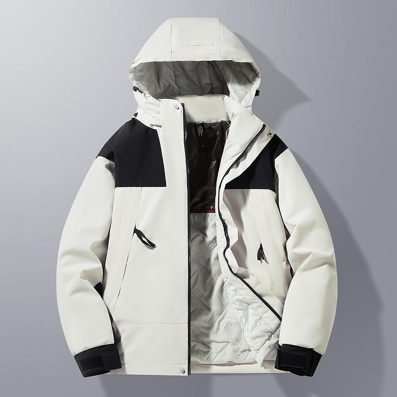 Winter Men's Cotton-padded Jacket Men's and Women's Windproof and Waterproof Mountaineering Outdoor Thickened Cotton Jacket Jacket