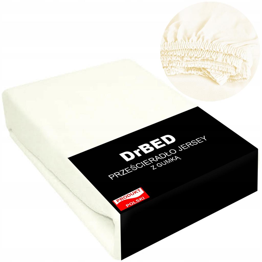 Fitted Sheet 220x200 Jersey Cotton ELASTIC Soft Ecru PL