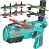 Beliebte Schaumstoff-Ausstoß-Flugzeugspielzeugpistole, Kinder-Flugspielzeug für draußen, Pistole, rollendes Flugzeugmodell, Outdoor-Spielzeug