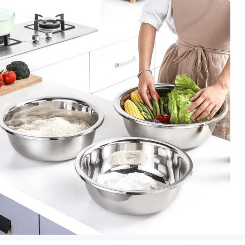 Extra Large Stainless Steel Round Deep Soup Basin