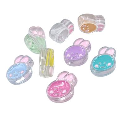 4Pcs 20*26mm Jewelry Making DIY For Necklace Bracelet Acrylic Rabbit Pendant Loose Beads