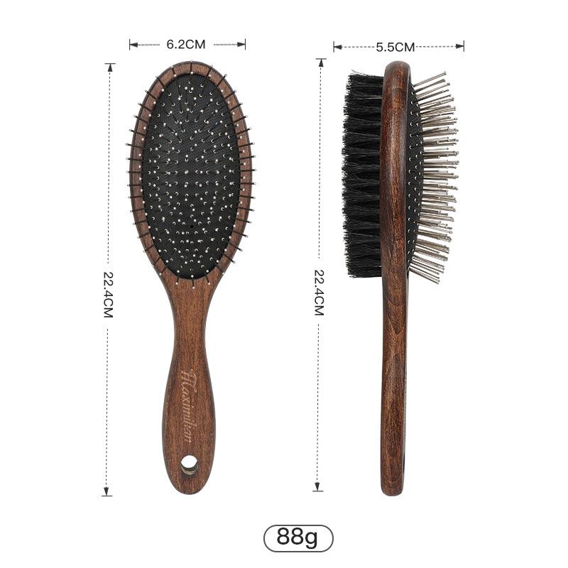 Solid Wood Antique Pet Comb for Cat and Dog Grooming