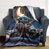 Customiz Name Personality Yoda Blanket Soft &Warm Sofa Office Bed Travel Lunch Break Blanket, Gift Suitable All Seasons