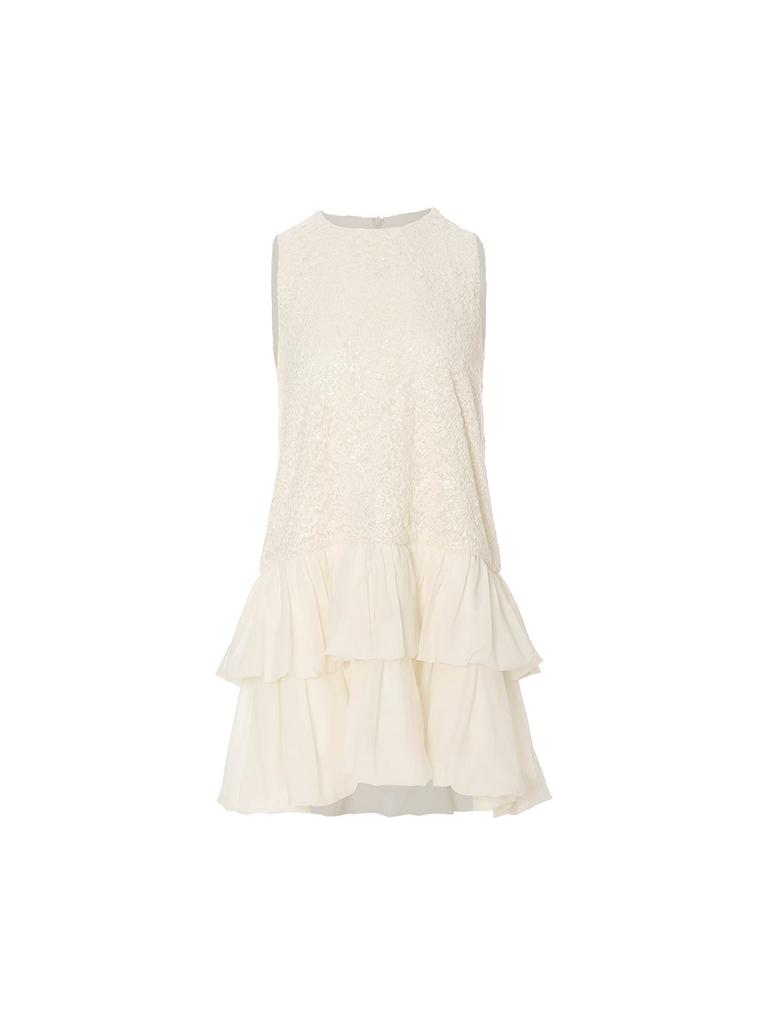 Sinseuden Shimmer Balloon Mini Dress
