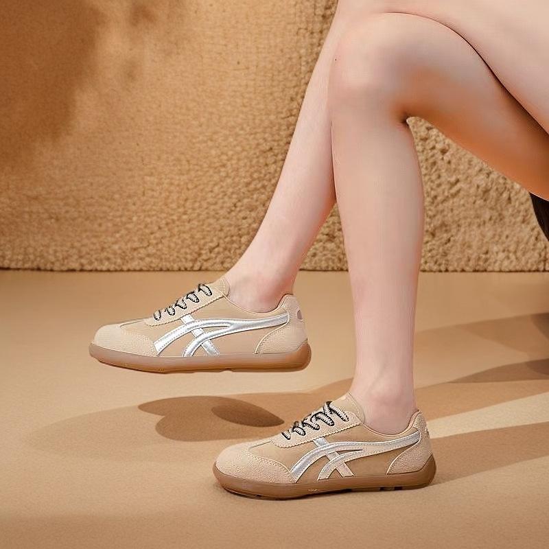 

Flat baseplate shoes women s spring and autumn niche design casual shoes female students versatile trendy shoes women 41 бежевый