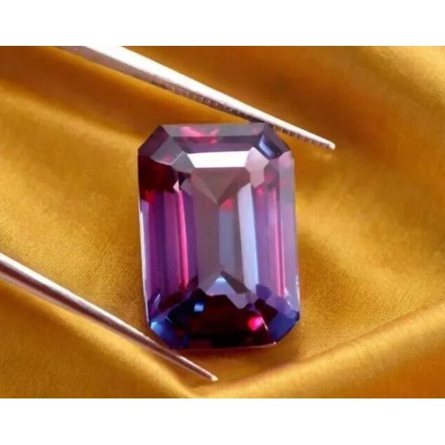 9.65 Ct Natural Alexandrite Color Change Emerald Cut AAA Certified Gemstone