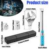 Open Wrench 5 To 60 Nm Adjustable Torque Wrench with Changeable Head Multifunc Hand Repair Tool for Car Refrigeration System