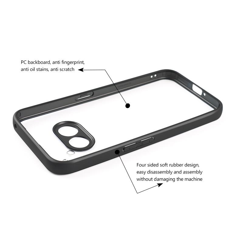 

For Nothing Phone (2a) Case Shock Absorbing TPU+PC Clear Phone Cover A