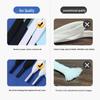 10mm Double Layer Flat Polyester Shoelaces for Casual Sports Shoes - White