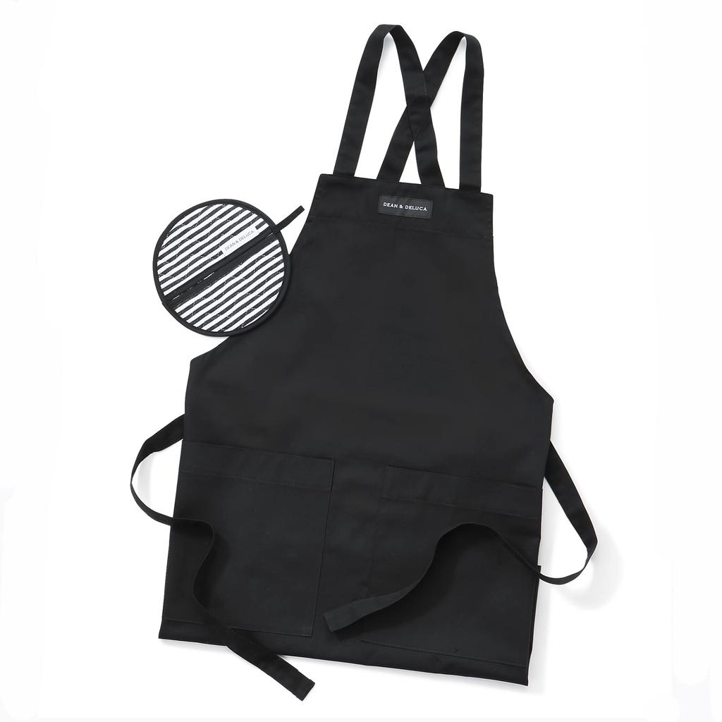 Black Apron Potholder Set [Dean & Deluca] &