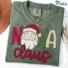 Nana Christmas Comfort Colors Shirt, Grandma Shirt, New Grandma Tshirt, Santa Tee, Xmas Gifts