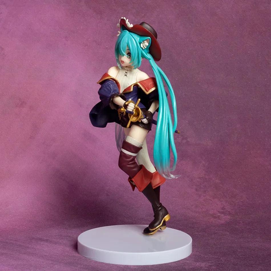 Anime Hatsune Baśniowa Kraina Czarów Hatsune Miku Kot w Butach Kawaii Figurki Akcji Kolekcja dla Dorosłych Model Zabawka Prezent