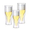 Yipan umgedrehtes doppelwandiges Bierglas