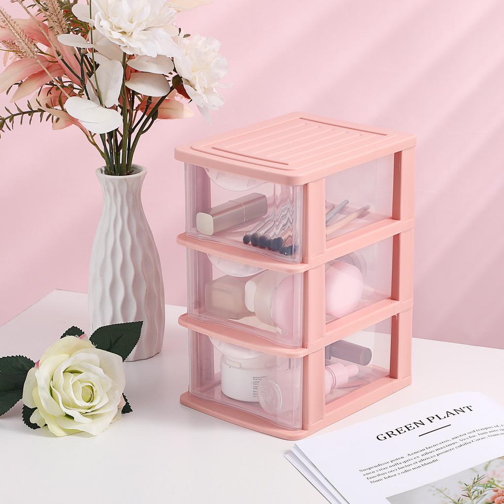 Drawer Cabinet Multilayer Desktop Storage Box Transparent Organizer Holder Makeup Case For Skincare Products Stationery