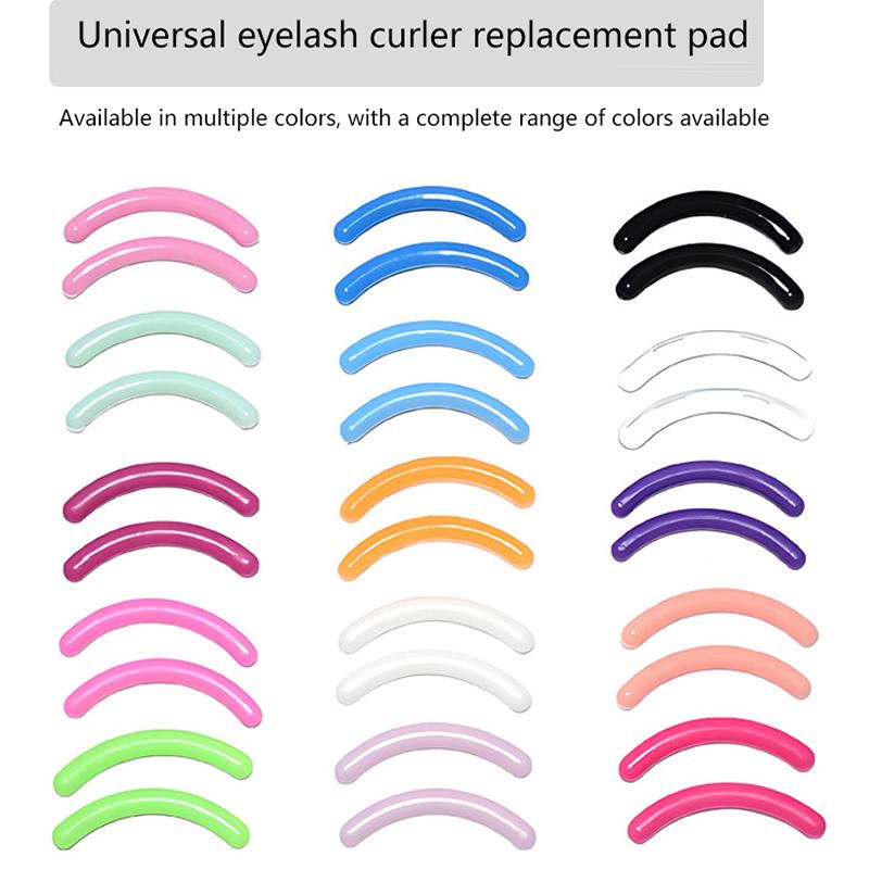 Colored Eyelashes Curler Replace Rubber 30Pcs/Box Black White Blue Elastic Eyelash Curler Replacement Rubber Strips Accessories