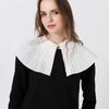 Elegant Pleated Lapel Fake Collar Shawl Decoration Collar Blouse Shoulder Removable Collar Sweater False Collar Top Neckwear