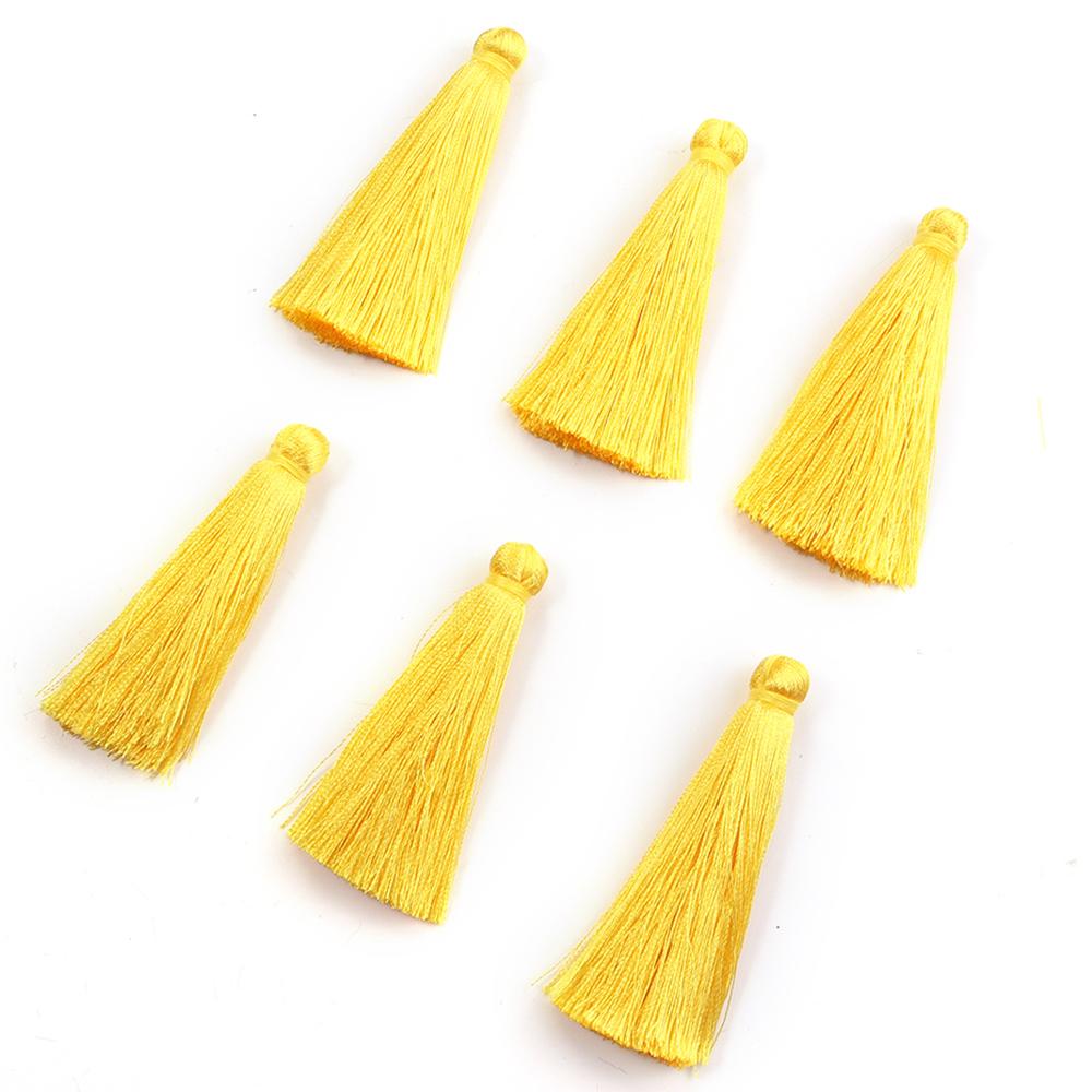 6pcs/lot 6 cm Polyester Tassel Colorful Tassel Cord Brush For Home Decor DIY Handmade Clothing Sewing Jewelry Making Accessories