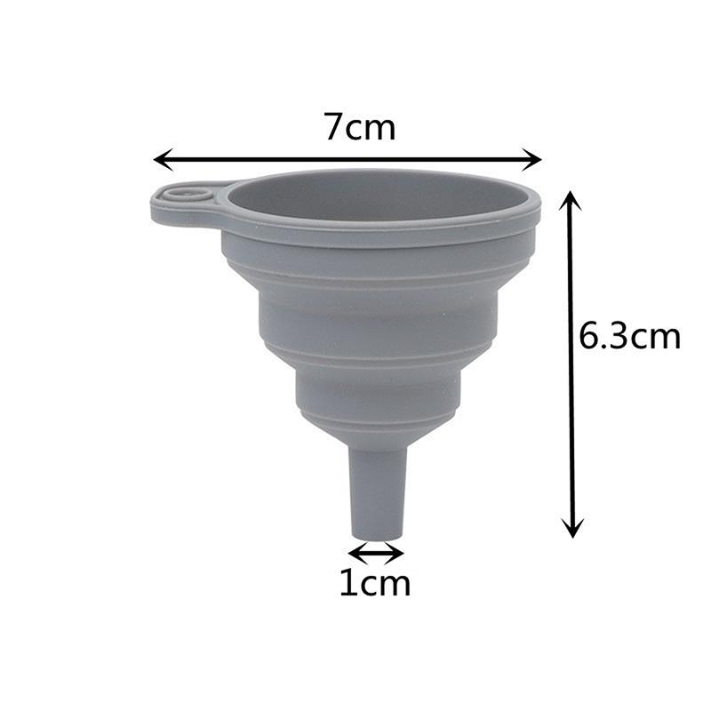 Food Grade Silicone Funnel Mini Silicone Folding Funnel Practical Kitchen Liquid Dispensing Mini Funnel Portable Kitchen Tools