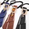Papillon in Poliestere per Donne Uomini Vintage Goccia d'Acqua Strass Accessorio per Collare