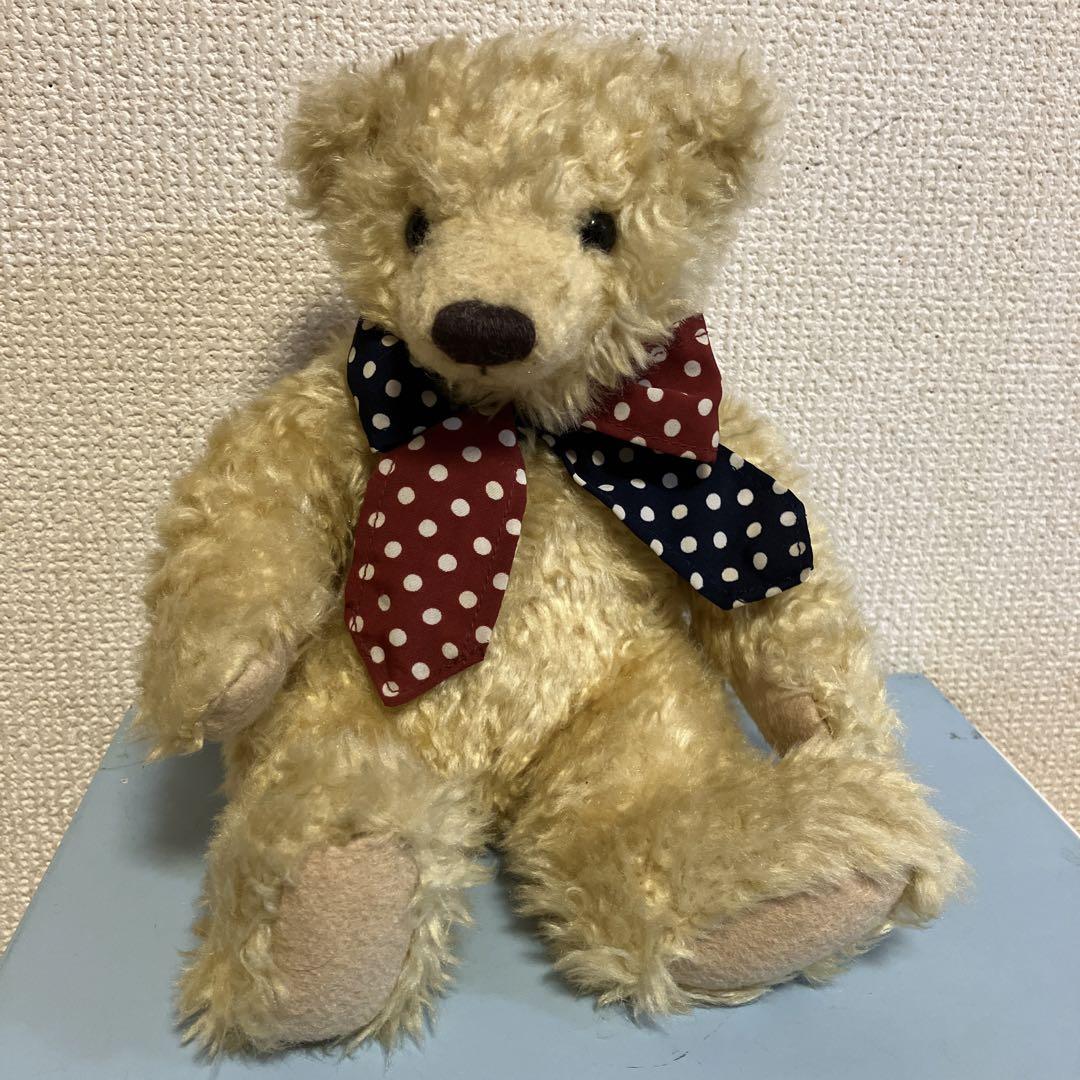 

[USED] Sun Arrow Teddy Bear Plush Toy, Fluffy Bear, Gentleman Bear with Ribbon