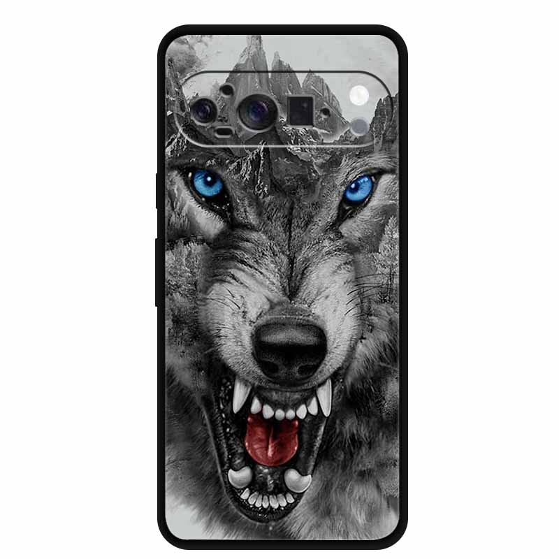 Soft Cover For Google Pixel 10 Pro Case Silicone Gradient Marble Cool Wolf Funda Cover for Google 10 Pro Pixel10 Pro Capa Coque
