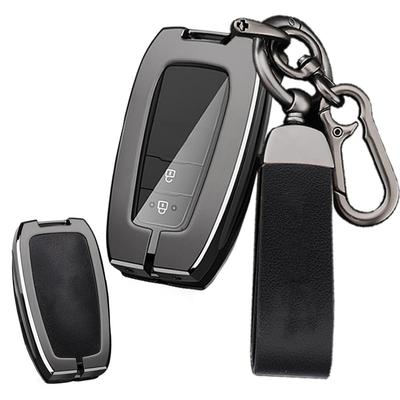 Toyota Étui de clé télécommandée dédié Housse de clé Porte-clés Alliage d'aluminium Cuir Convient