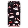 Anime Black Meow Kitten Cat Phone Case for Motorola Moto Edge 50 30 Fusion 40 NEO Ultra Pro G22 G23 G20 G35 G84 G13 G53 Cover