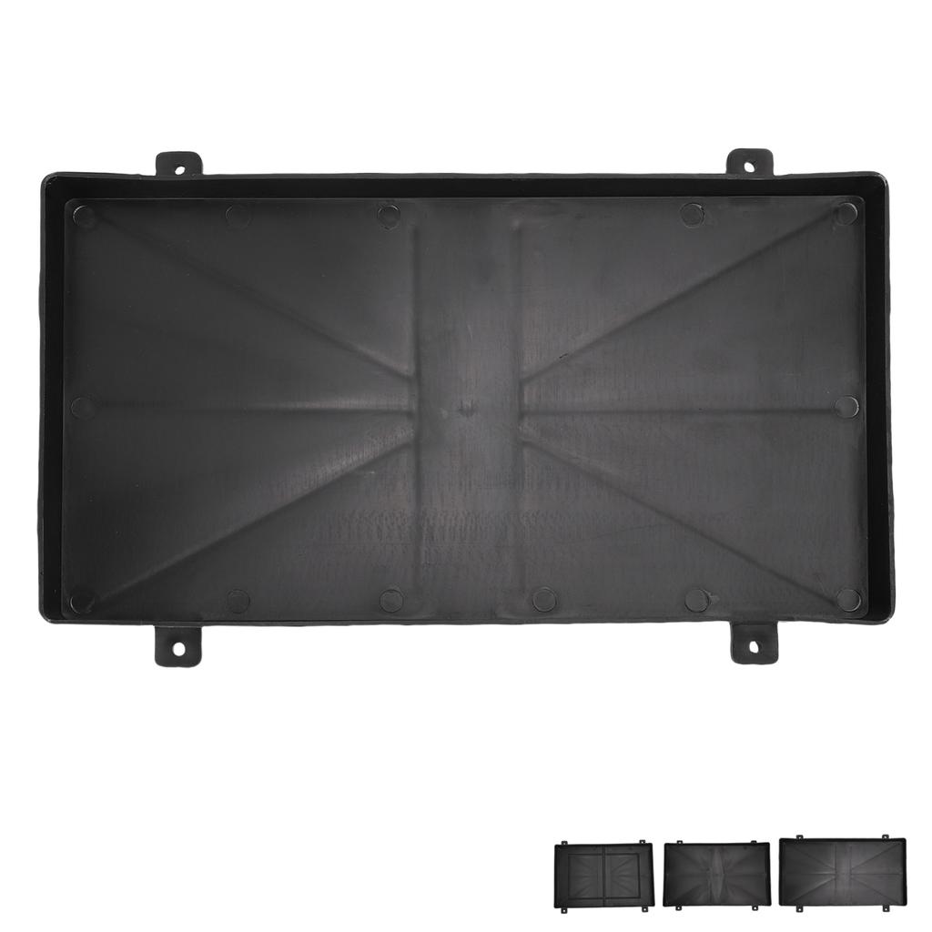 Boat Battery Strap Holder Marine Battery Tray 12V Boat Battery Holder with Hold Down Strap for RV Trailer Yatch RV Battery Tray