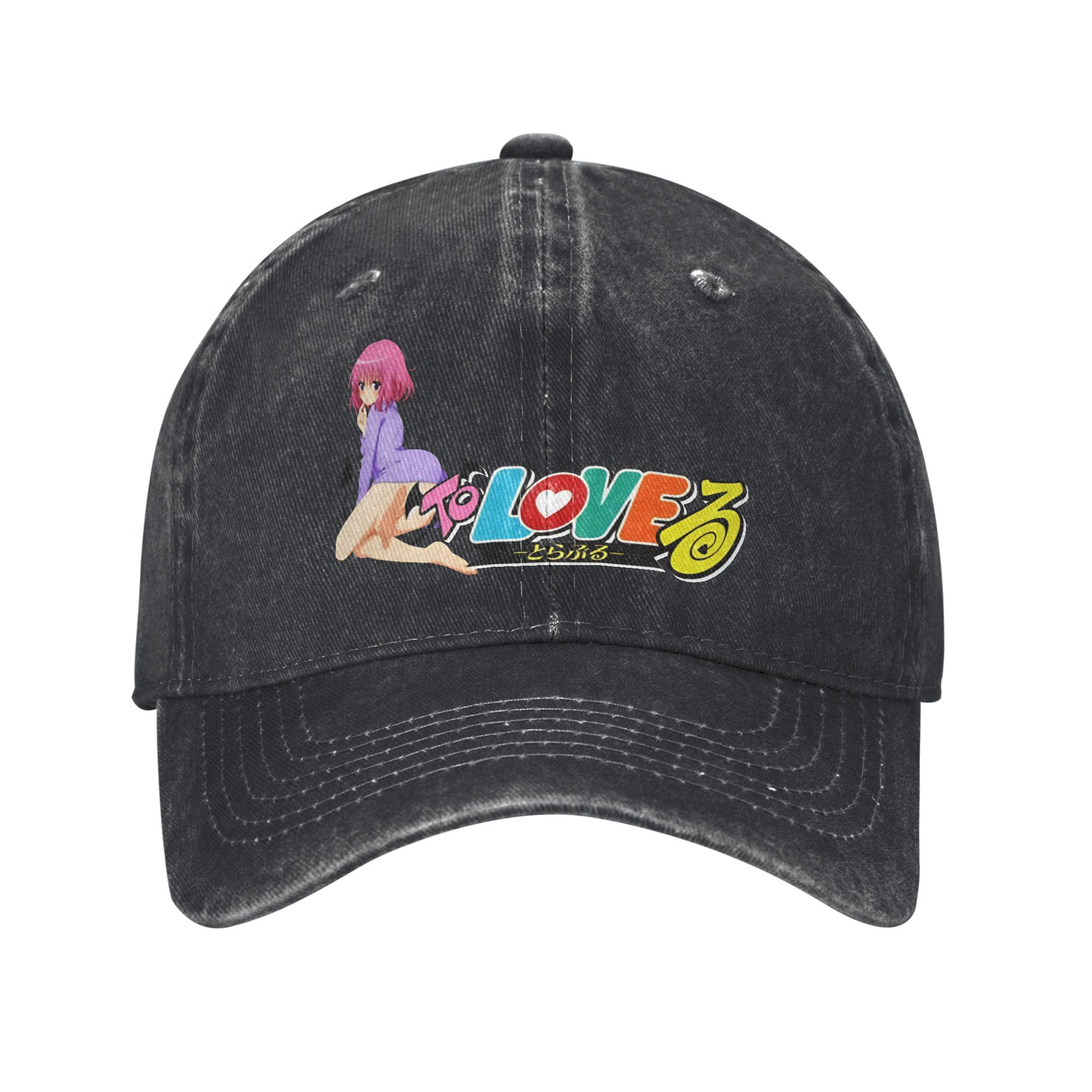 To Love Ru Multicolor Hat Peaked Womens Cap To Love Ru Personalized Visor Protection Hats One Size