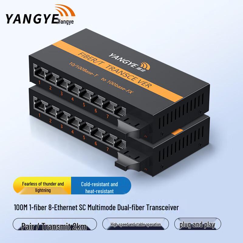 Yangye 100M Multimode Dual Fiber Optic Transceiver