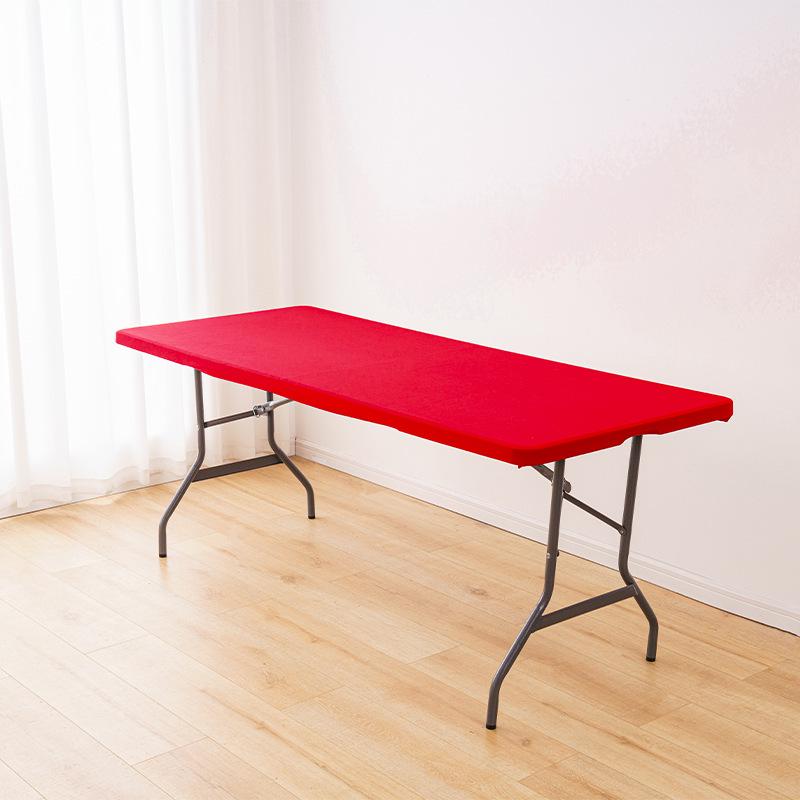 

Solid Color Milk Silk Elastic Table Cover for Outdoor Wedding Events 4FT (120x60cm)
