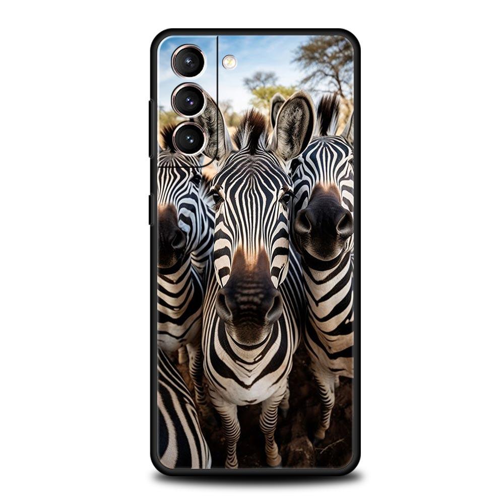 

Чехол для телефона с изображением животных и селфи для Samsung Galaxy S24 S23 Ultra S22 S21 S20 FE 5G S10 S10E S9 Plus S8, силиконовый черный чехол-бампер Samsung S20 FE