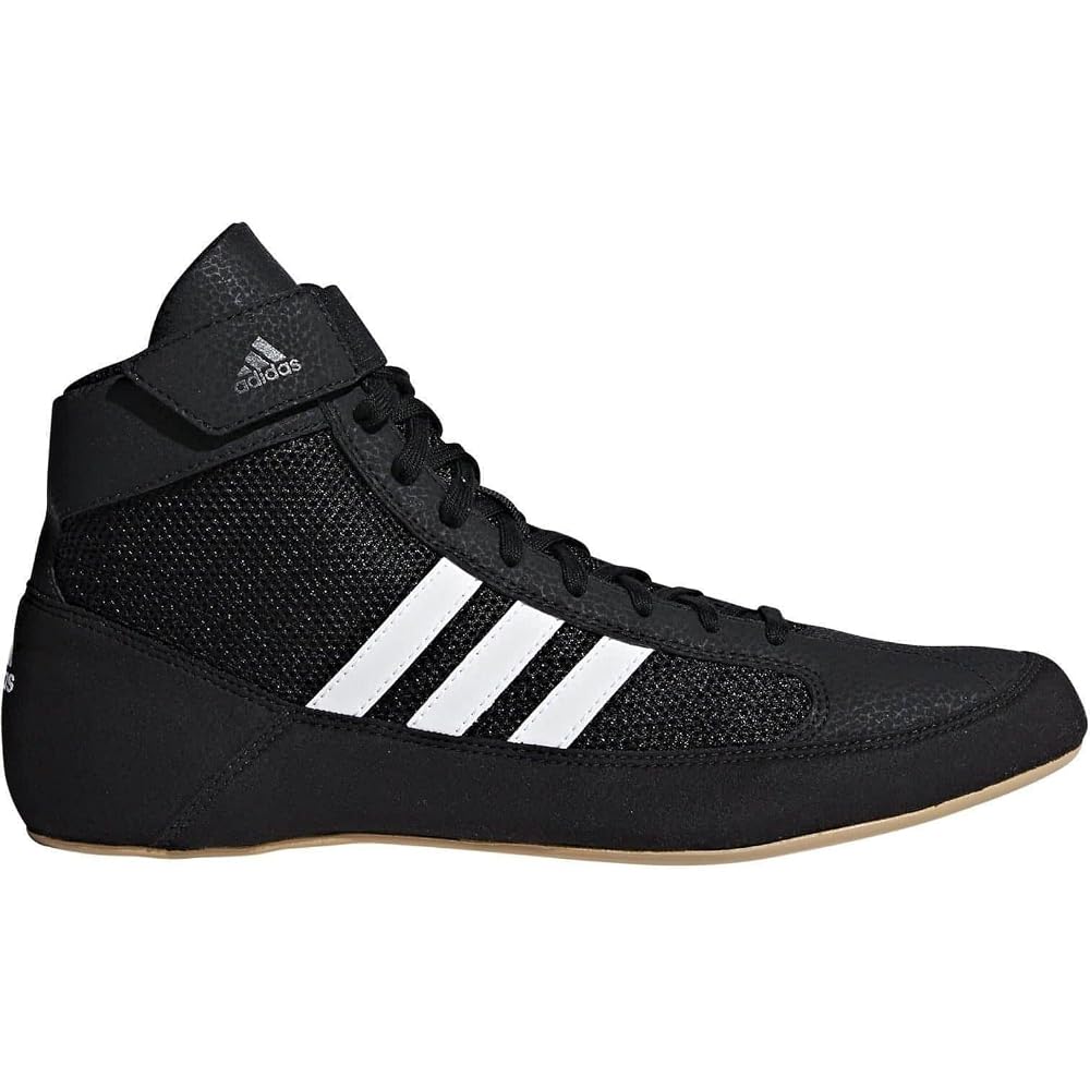 adidas נעלי האבקות HVC שחור ליבה/לבן/מתכתי ברזל 27.0 ס"מ