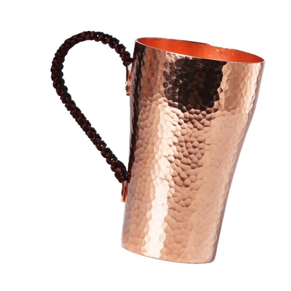 400ml Pure Copper Cup Handcrafted Coffee Dosing Mug Metal Tea Cup Beautiful Design for Office or Home Use