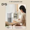 Small Air Purifier Wide Coverage Range Energy-saving Low Noise Activated Carbon Filter Compact Air Cleaner Odor Remover