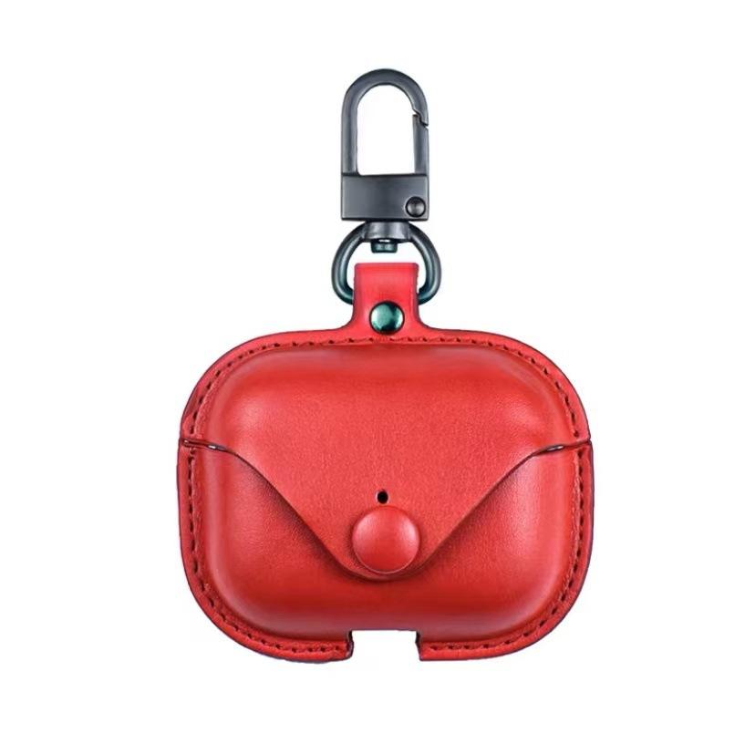 Retro brown niche leather AirPods1 protective case 1st generation Pro1 earphone case wireless bluetooth soft 1st generation Pro1