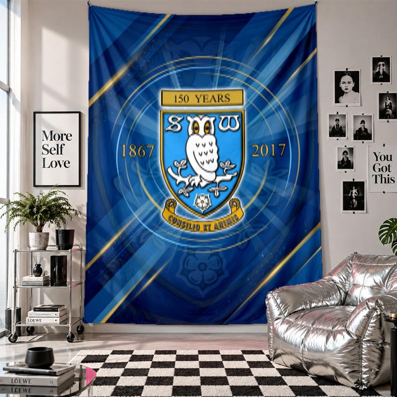 Sheffield Wednesday Wall Tapestry Home Decor Wall Hanging Cloth for Bedroom Living Room Background