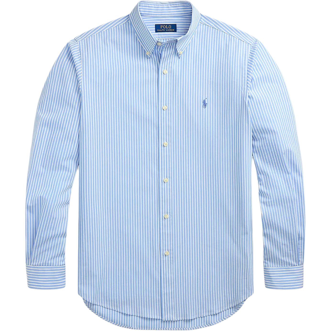 

Polo Ralph Lauren Классический крой Хлопковая полосатая рубашка с длинным рукавом на пуговицах Мужские рубашки 710929343-018 XS