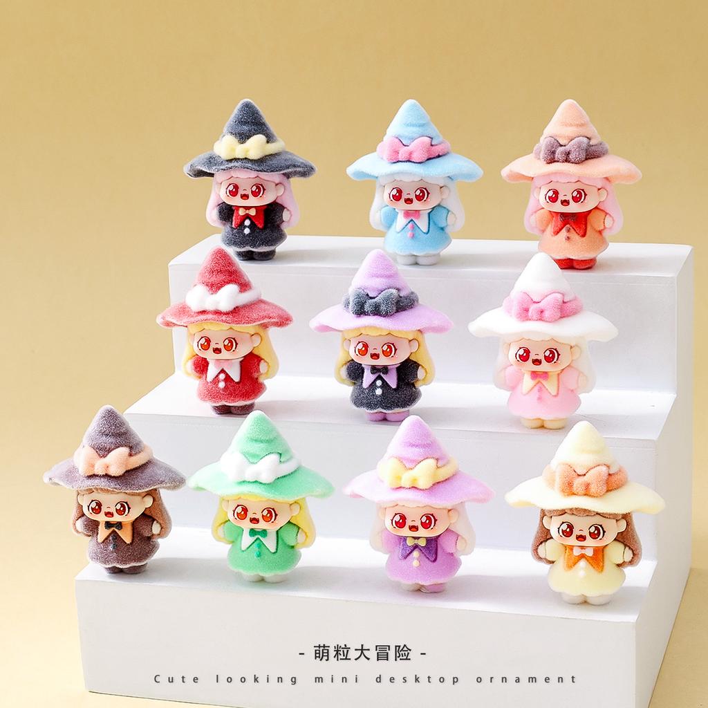 10pcs/Set Magician Girl Figure Toy MIni Figurine Desktop Decoration Model Ornaments Toys Boys Girls Christmas Gifts