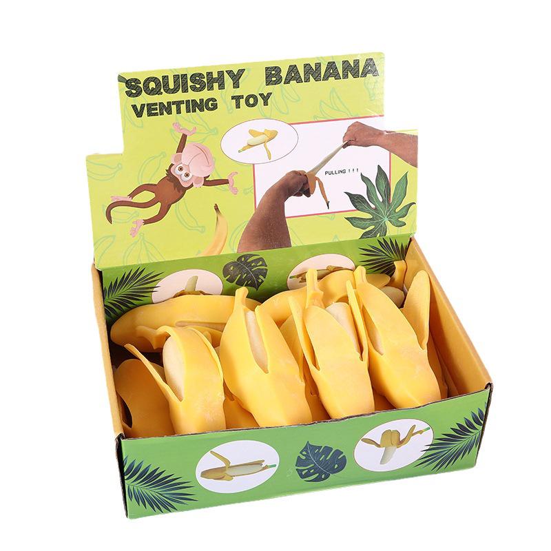 Realistic Peeled Banana Squeeze Toy - Slow Rebound and Stress Relief