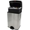 Yamazaki Sangyo CONDOR Trash Dust Box FIT Step with Container and Stainless W x 27cm D x Product Can, ST-15, Compact, Space-Saving, Lid,