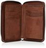[NOMADOI] Alabama Bifold Wallet, Medium Round, Brown, One Size
