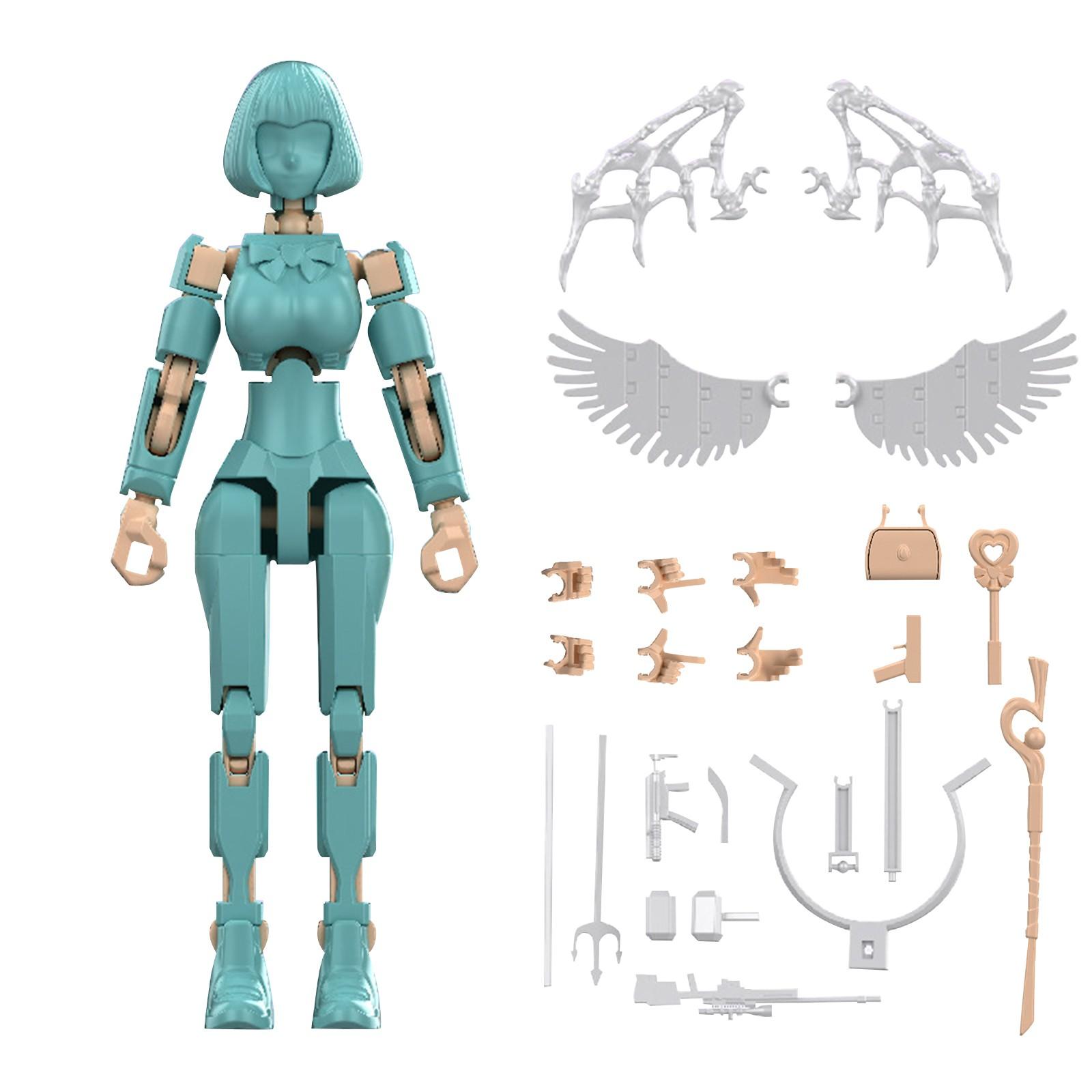 

Сборная игрушка с полностью подвижными суставами, фигурка, декоративная модель, набор для гаража One Size зелёный