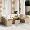 VidaXL Garden Lounge Set with Cushions 10 Pcs, Patio Sofas, Patio Furniture Set, Outdoor Furniture, Beige 3273221