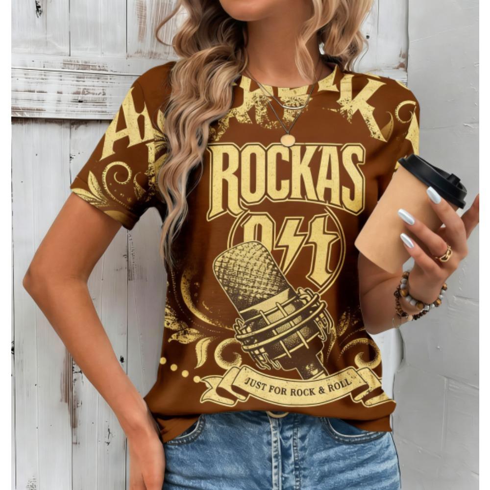 

Fashion Funny Rock 3D Print Kids T-shirts Streetwear Summer Casual Short Sleeve O-neck Boy Tees Tops Girl Clothing 100