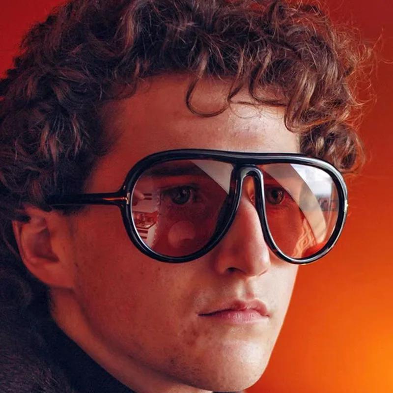 Trend Ochelari de soare supradimensionați pentru pilot femei pentru bărbați Ochelari de soare de designer de marcă de lux Ochelari de vedere vintage cu cadru mare Punk Driving Shade