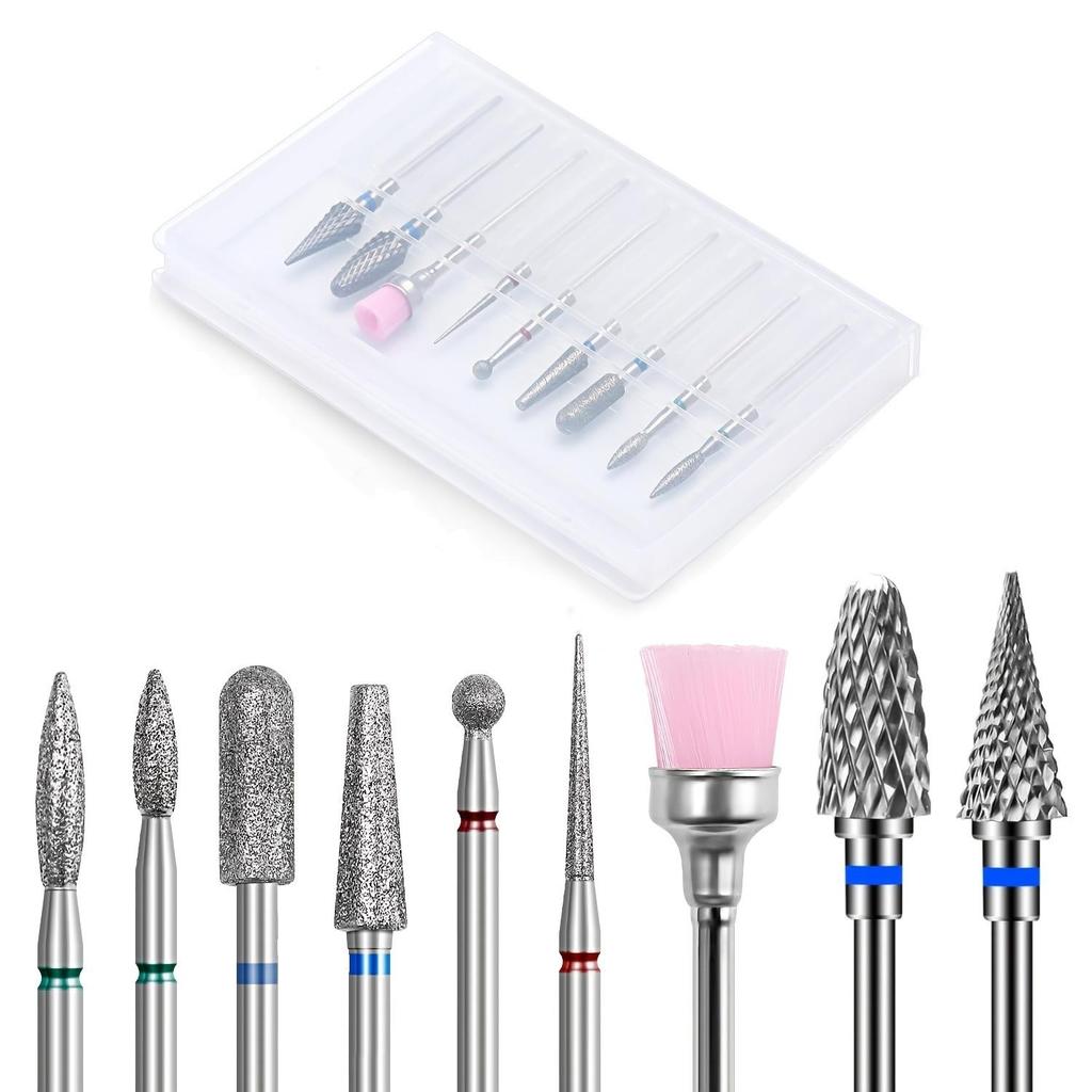 Electric Nail Drill Set with Multiple Grinding Heads for Dead Skin Removal